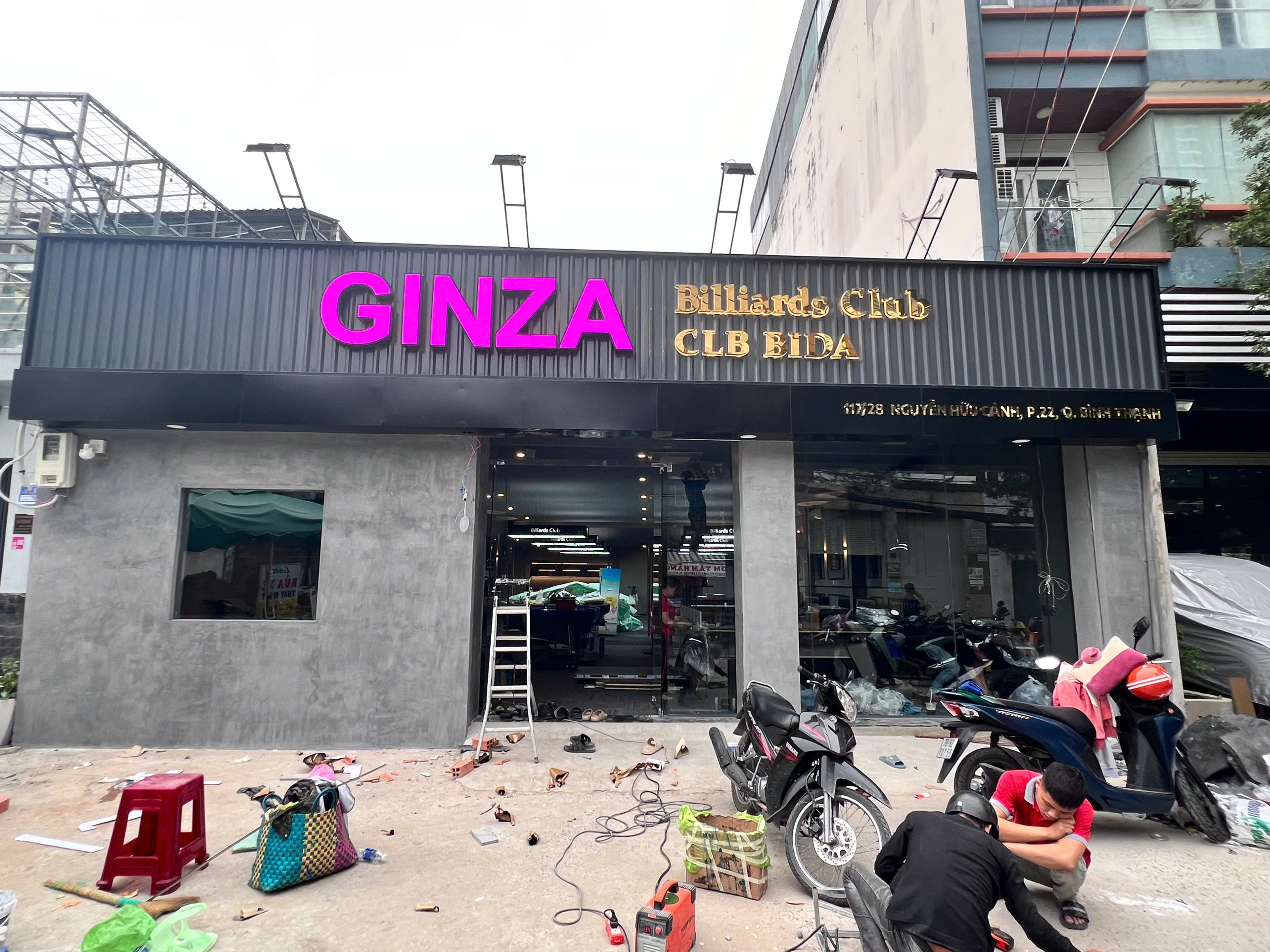 Thiết kế bảng hiệu câu lạc bộ bida