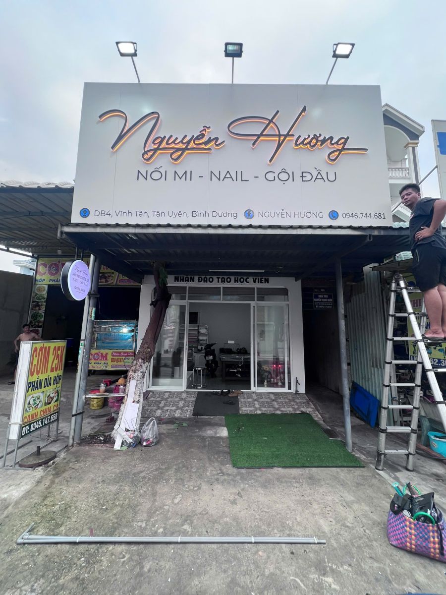 thiết kế bảng hiệu nail 
