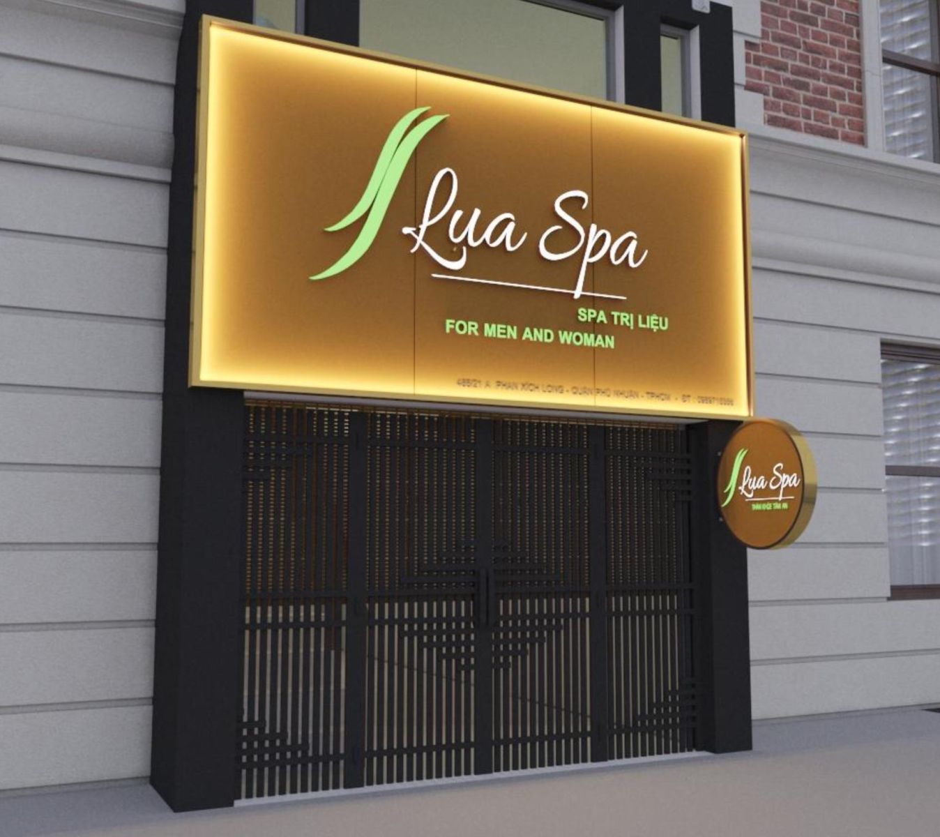 Dịch vụ thiết kế bảng hiệu Spa tại Tân Uyên 2