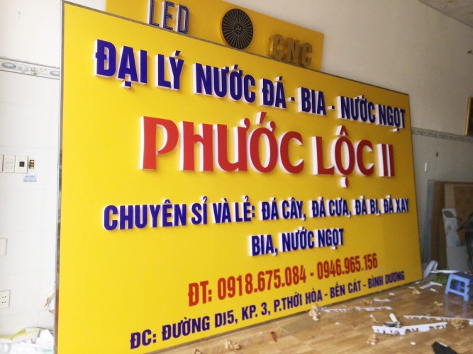 LÀM BẢNG HIỆU TẠI BẾN CÁT 3